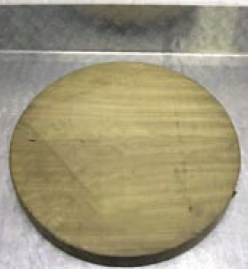 Holzscheibe für Glättmaschine