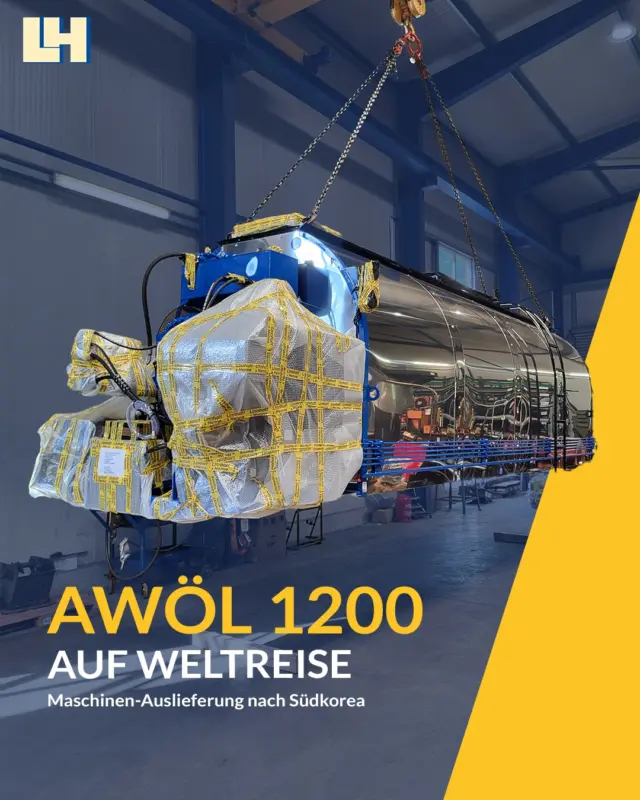 AWÖL 1200 auf Weltreise 🌍 – Maschinen-Auslieferung nach Südkorea

Gleich mehrere AWÖL 1200 haben in dieser Woche unser Werk verlassen und sich auf den Weg zum Hamburger Hafen gemacht – Ziel: Südkorea! 🚢

Die leistungsstarken Gussasphalt-Transportkocher bieten ein Fassungsvolumen von ca. 12.000 Litern, ein besonders effizientes Heizsystem sowie ein kraftvolles Rührwerk für gleichmäßige Materialverarbeitung. 💪

Wir freuen uns, dass unsere Technik international gefragt ist – und wünschen eine gute Reise auf dem Seeweg nach Asien!

#linnhoffhenne #auslieferung #gussasphalt #awöl1200 #maschinenbau #international #südkorea #logistik #heizsystem #rührwerk #madeingermany